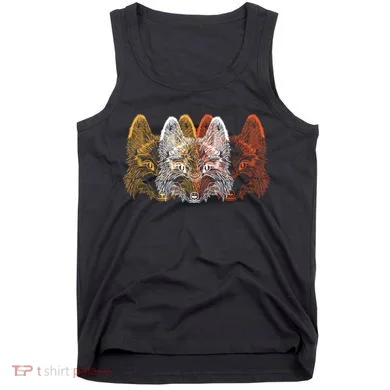 Retro Fox Faces Tank Top