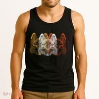 Retro Fox Faces Tank Top thumb 3