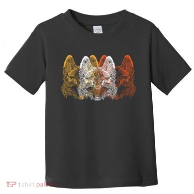 Retro Fox Faces Toddler T-Shirt