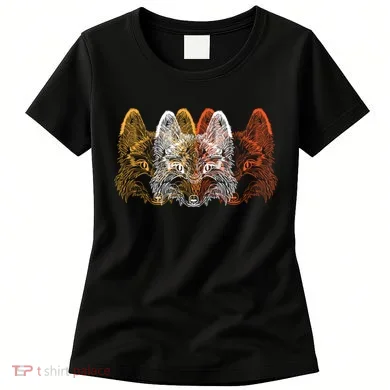 Retro Fox Faces Women's T-Shirt