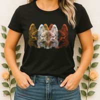 Retro Fox Faces Women's T-Shirt thumb 2