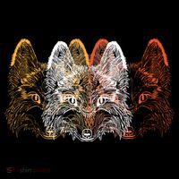 Retro Fox Faces Kids Sweatshirt thumb 2