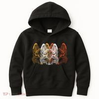 Retro Fox Faces Kids Hoodie thumb 0