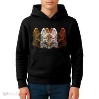 Retro Fox Faces Kids Hoodie thumb 4