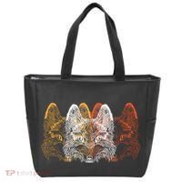 Retro Fox Faces Tote Bag thumb 0