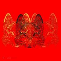 Retro Fox Faces Santa Hat thumb 1