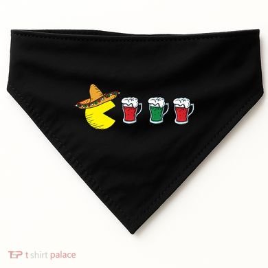 Retro Funny Cinco De Mayo Gamer Mexican Beer USA-Made Doggie Bandana