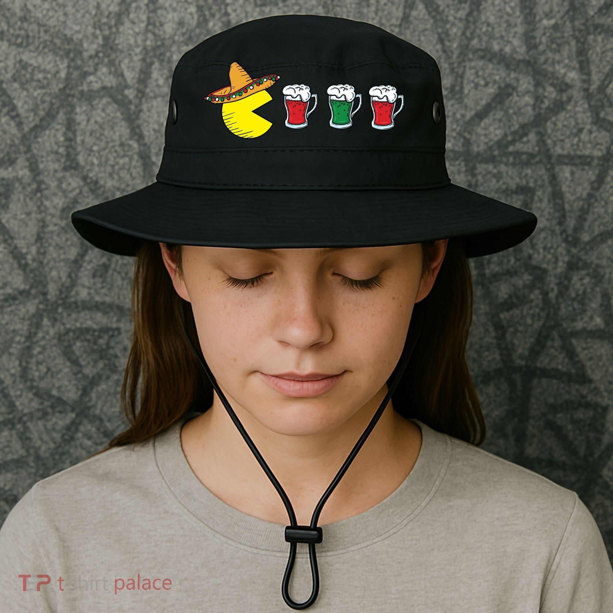 Retro Funny Cinco De Mayo Gamer Mexican Beer Bucket Hat