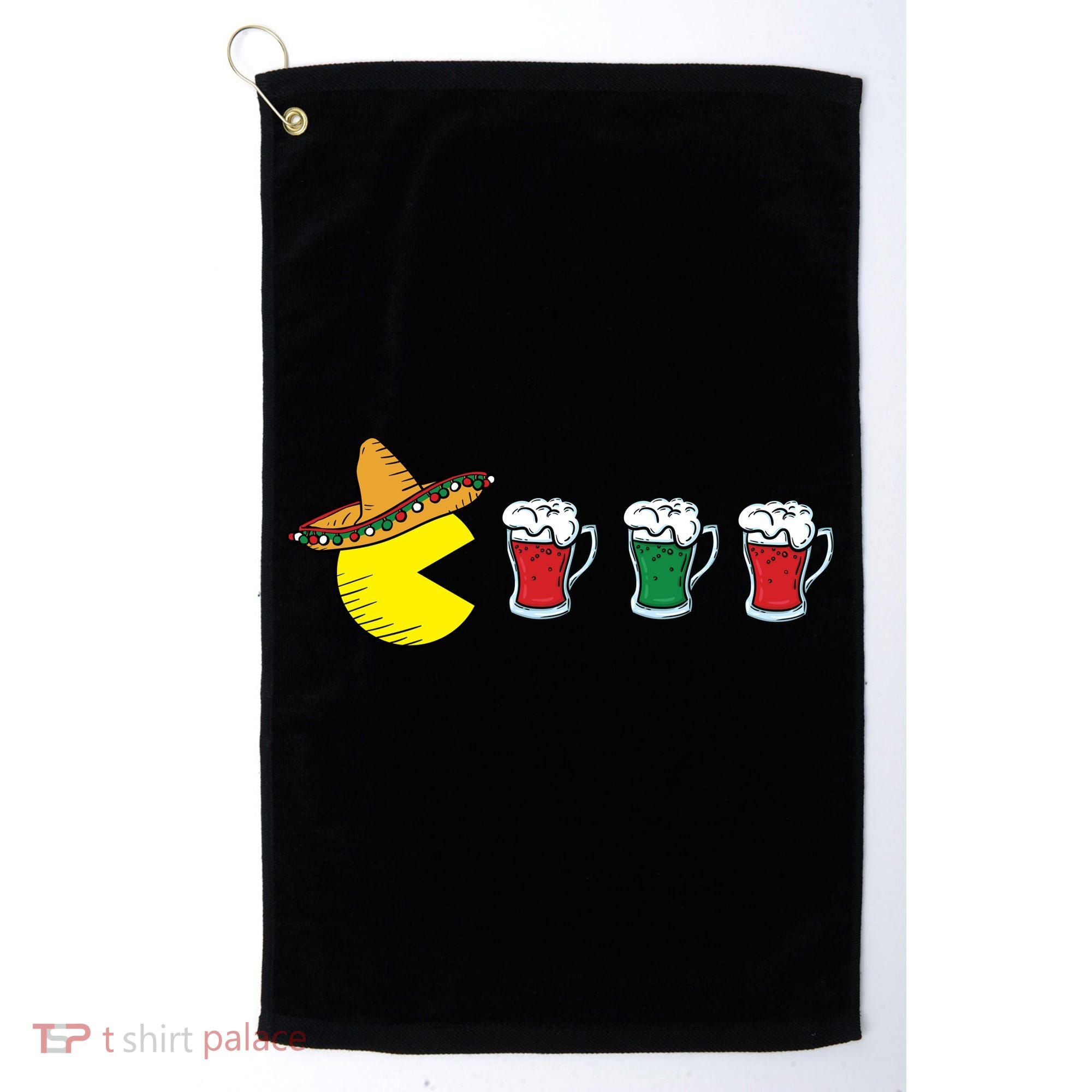 Retro Funny Cinco De Mayo Gamer Mexican Beer Golf Towel