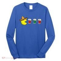 Retro Funny Cinco De Mayo Gamer Mexican Beer Long Sleeve Shirt thumb 0