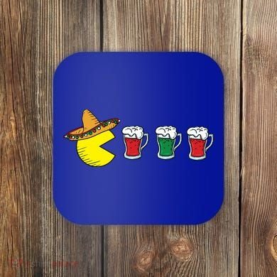 Retro Funny Cinco De Mayo Gamer Mexican Beer Coaster