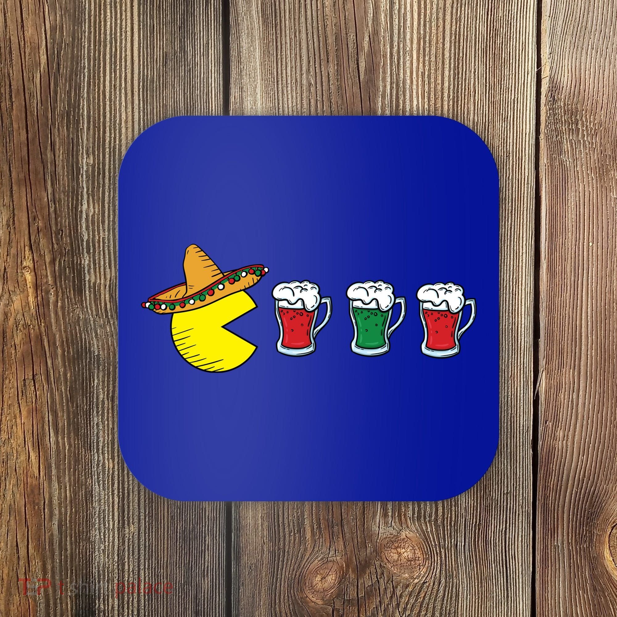 Retro Funny Cinco De Mayo Gamer Mexican Beer Coaster