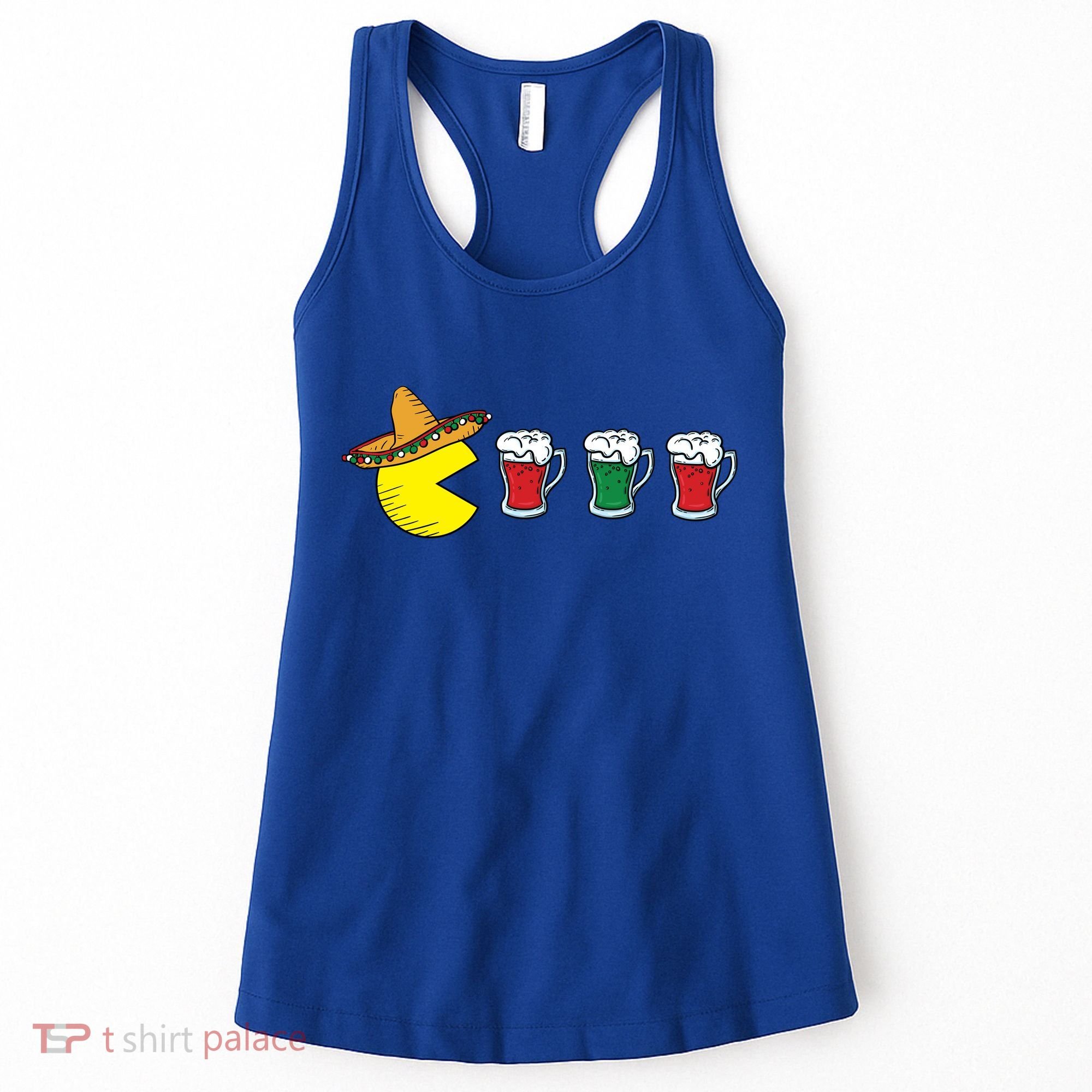 Retro Funny Cinco De Mayo Gamer Mexican Beer Women's Tank Top