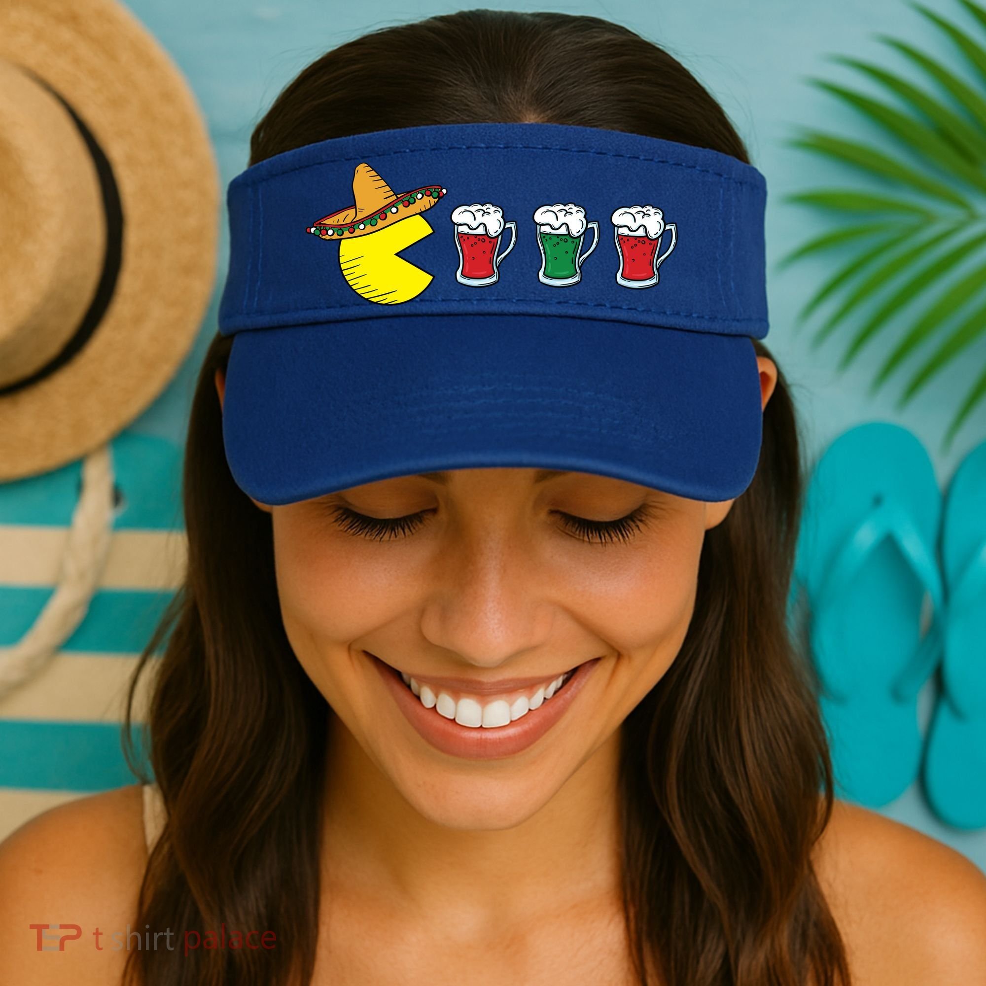 Retro Funny Cinco De Mayo Gamer Mexican Beer Visor