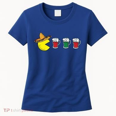 Retro Funny Cinco De Mayo Gamer Mexican Beer Women's T-Shirt