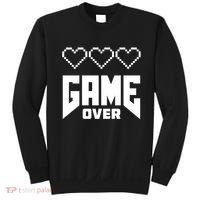 Retro Game Over Out Of Hearts Sweatshirt thumb 0