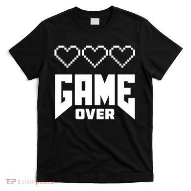Retro Game Over Out Of Hearts T-Shirt