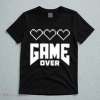 Retro Game Over Out Of Hearts T-Shirt thumb 5
