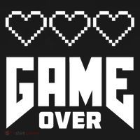 Retro Game Over Out Of Hearts Coaster thumb 2