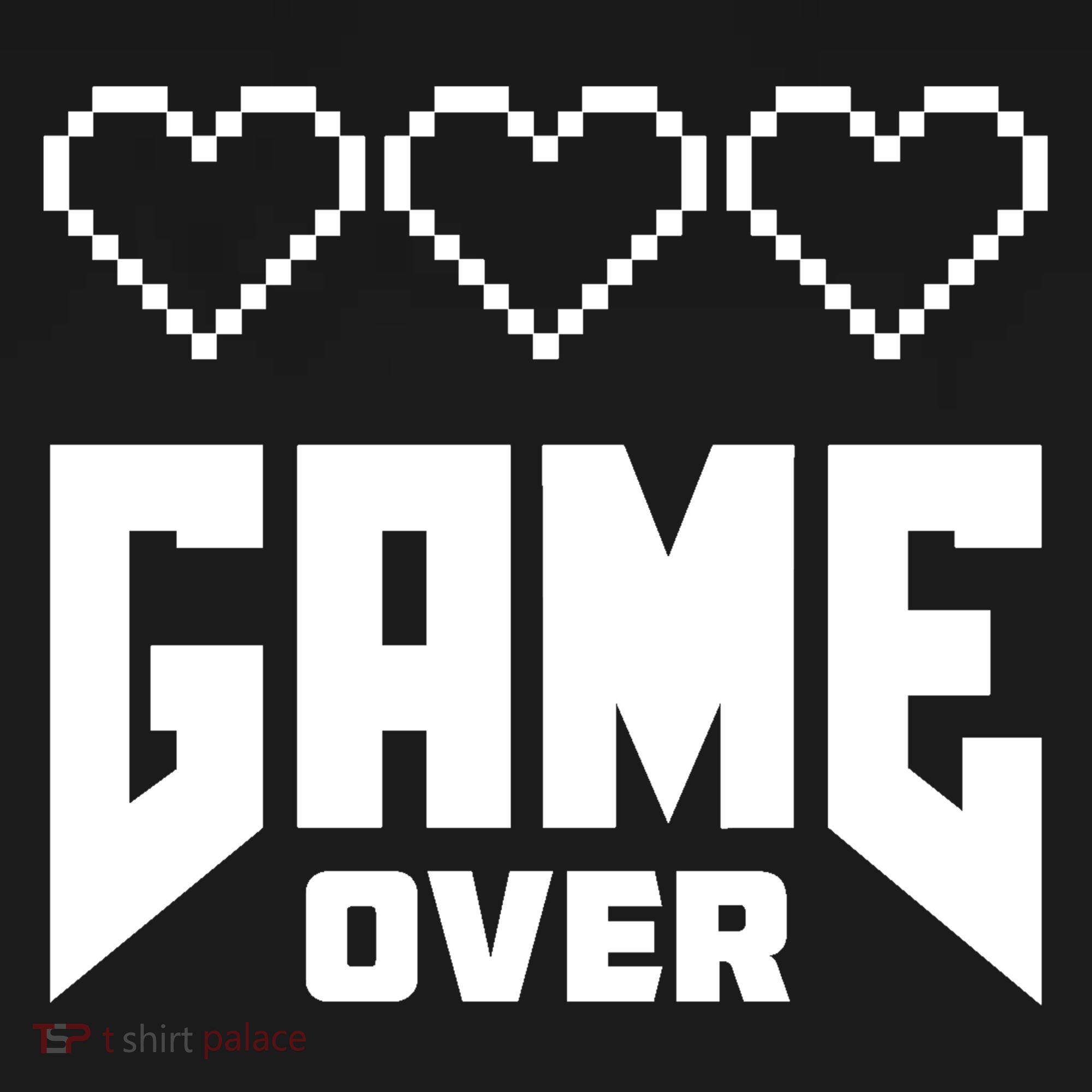 Retro Game Over Out Of Hearts Women's Hoodie
