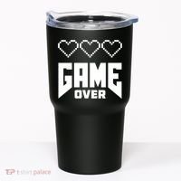 Retro Game Over Out Of Hearts Tumbler thumb 0