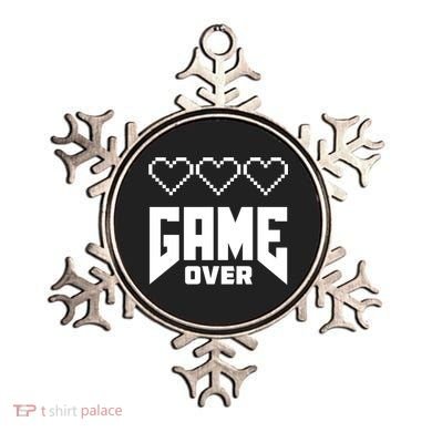 Retro Game Over Out Of Hearts Ornament