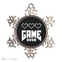 Retro Game Over Out Of Hearts Ornament thumb 0
