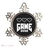 Retro Game Over Out Of Hearts Ornament thumb 0