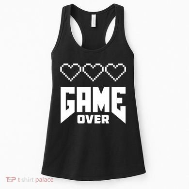 Retro Game Over Out Of Hearts Women's Tank Top