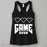 Retro Game Over Out Of Hearts Women's Tank Top thumb 3