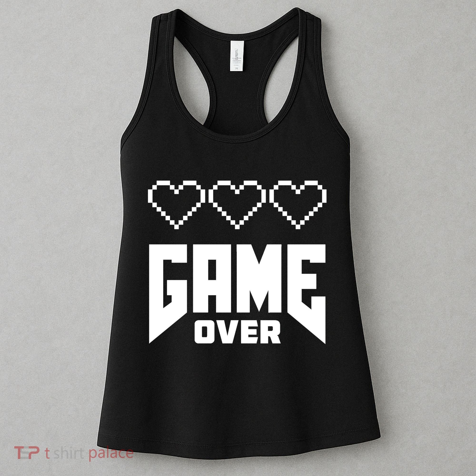 Retro Game Over Out Of Hearts Women's Tank Top