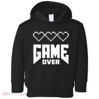 Retro Game Over Out Of Hearts Toddler Hoodie thumb 0