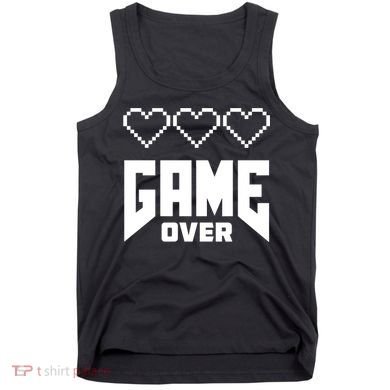 Retro Game Over Out Of Hearts Tank Top