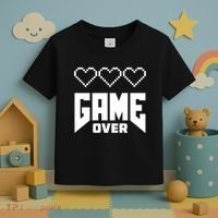 Retro Game Over Out Of Hearts Toddler T-Shirt thumb 3