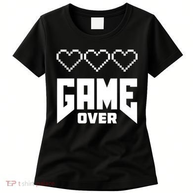 Retro Game Over Out Of Hearts Women's T-Shirt