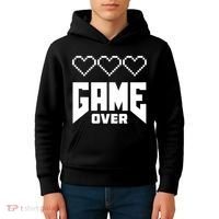 Retro Game Over Out Of Hearts Kids Hoodie thumb 4