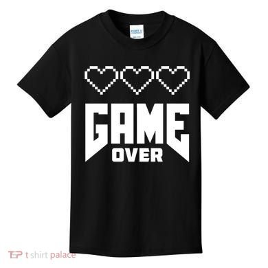 Retro Game Over Out Of Hearts Kids T-Shirt