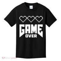Retro Game Over Out Of Hearts Kids T-Shirt thumb 0