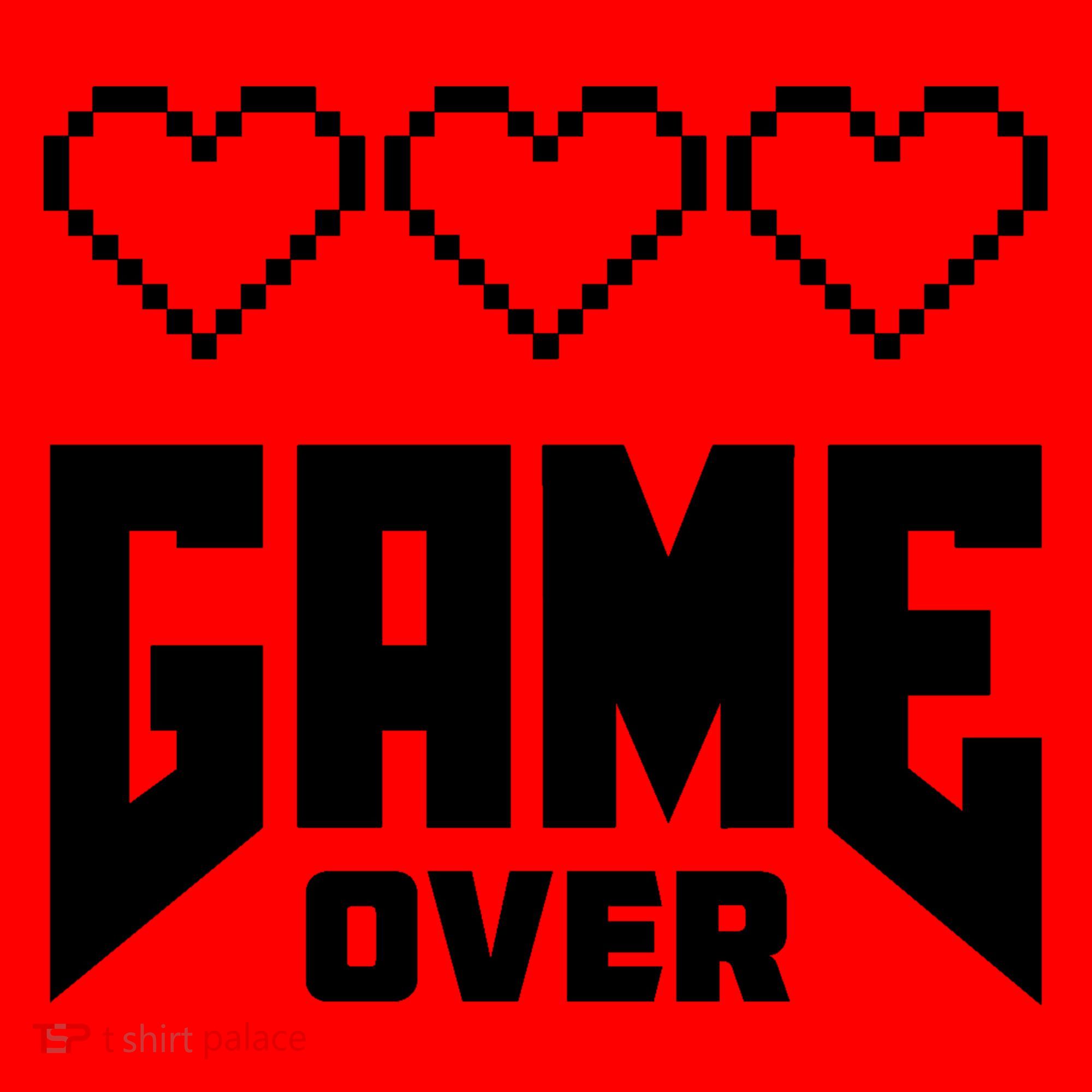 Retro Game Over Out Of Hearts Coffee Mug