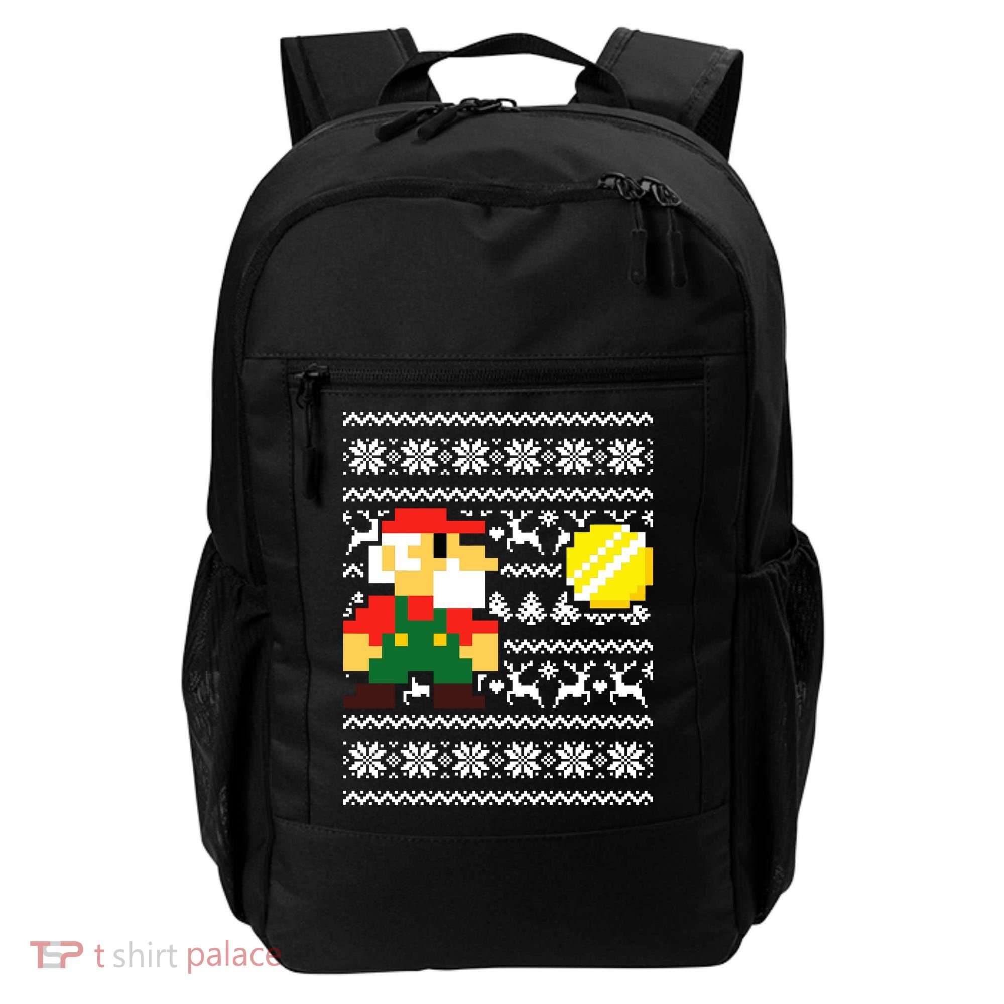 Retro Gamer Gaming Ugly Christmas Backpack