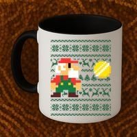 Retro Gamer Gaming Ugly Christmas Coffee Mug thumb 2