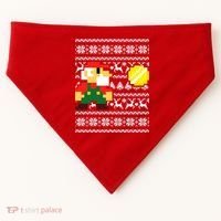 Retro Gamer Gaming Ugly Christmas USA-Made Doggie Bandana thumb 0