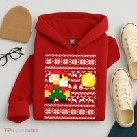 Retro Gamer Gaming Ugly Christmas Hoodie thumb 4