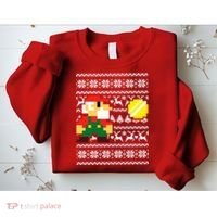 Retro Gamer Gaming Ugly Christmas Sweatshirt thumb 2