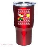 Retro Gamer Gaming Ugly Christmas Tumbler thumb 0