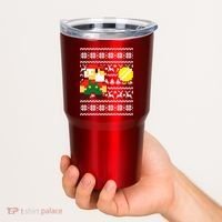 Retro Gamer Gaming Ugly Christmas Tumbler thumb 2