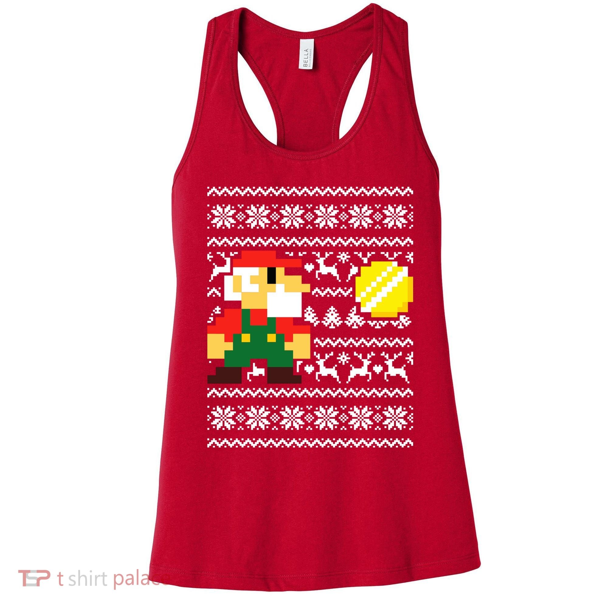 Retro Gamer Gaming Ugly Christmas Women's Tank Top