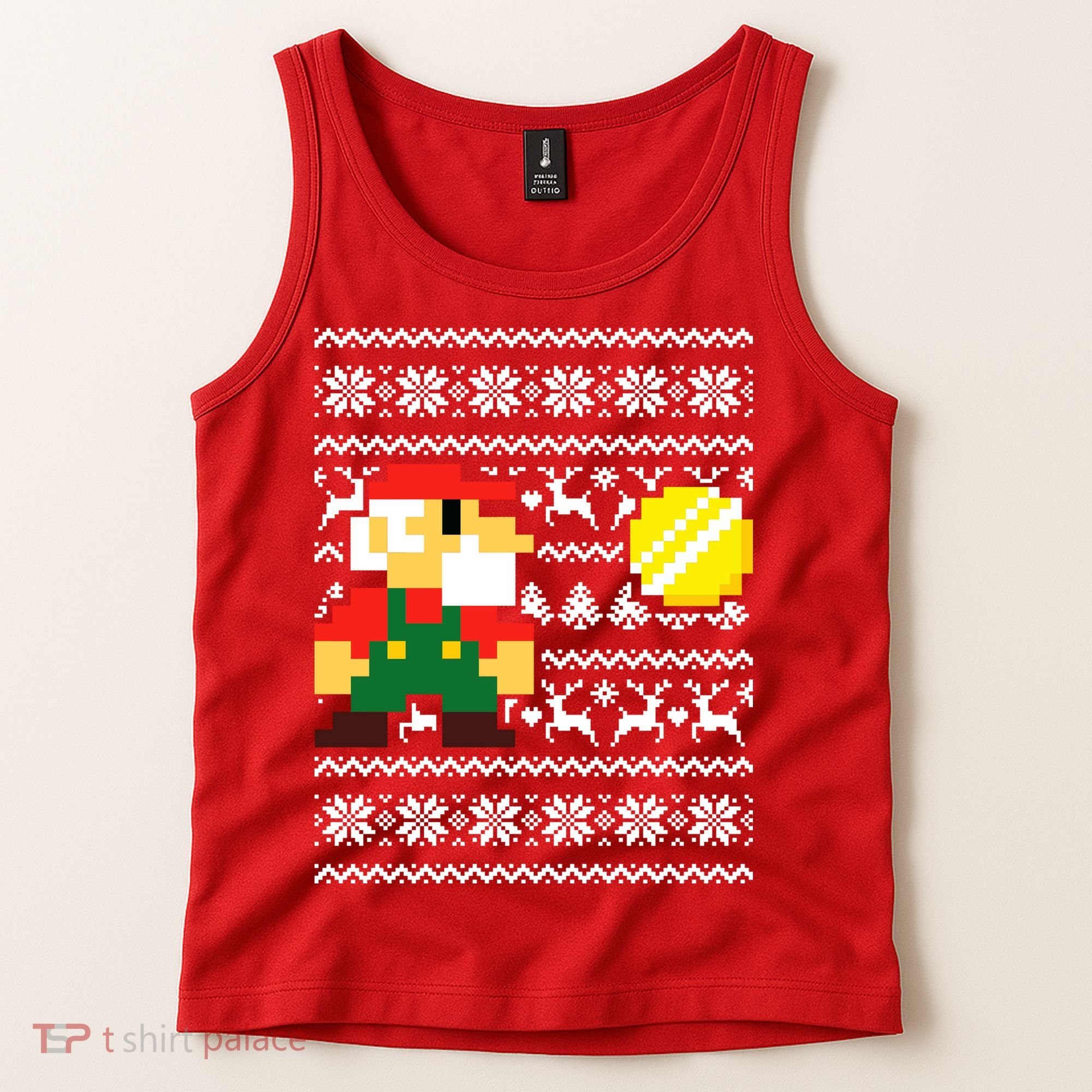 Retro Gamer Gaming Ugly Christmas Tank Top