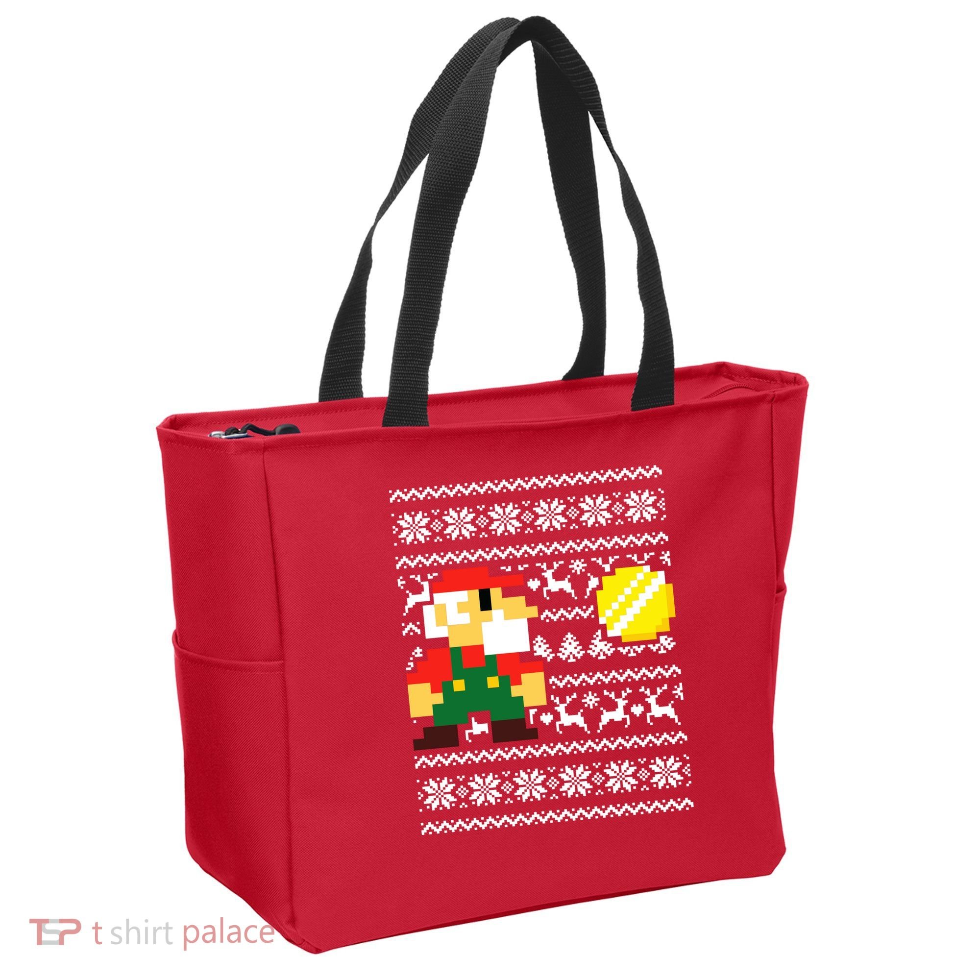 Retro Gamer Gaming Ugly Christmas Tote Bag