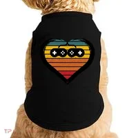 Retro Gamer Heart Doggie Tank thumb 0
